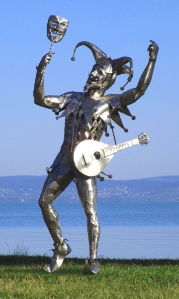 Harlequin park sculpture
